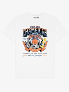 NY Knicks Champions New York Or Nowhere Tee - White